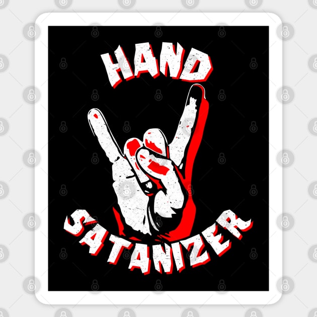 Hand Satanizer - A New Metal Band for the Corona Generation Sticker by RCDBerlin